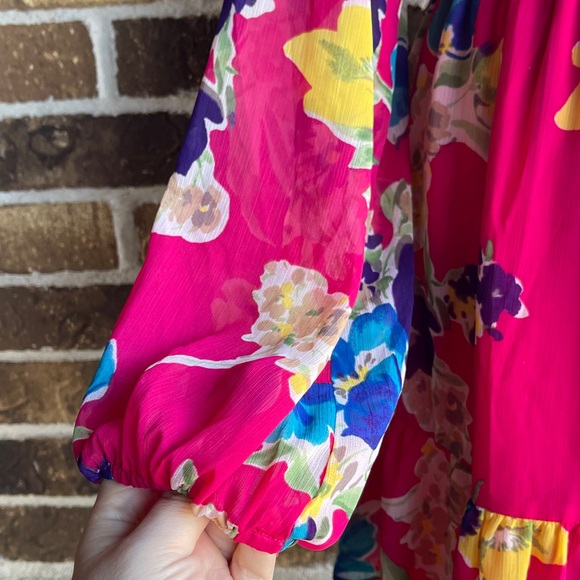 Lauren Ralph Lauren
Floral Crinkle Georgette Long-Sleeve Dress - Picture 7 of 12